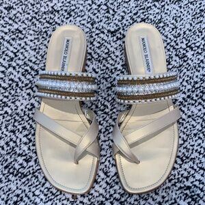 Manolo Blahnik Sandals. Size 7